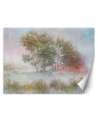 Inspirational wall murals - Trees in the mist watercolour | FEEBY