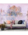 Stylish wall murals - Lake view fog watercolour | FEEBY