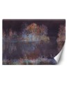 Stylish wall murals - Lake view fog watercolour | FEEBY