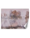 Stylish wall mural - Lake view fog watercolour | FEEBY