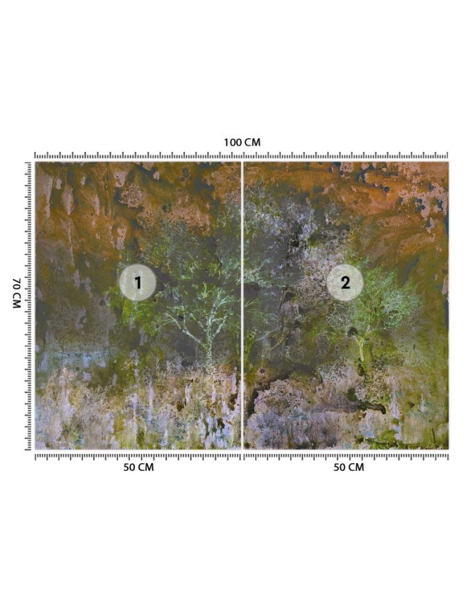 Wall mural - Trees watercolour | FEEBY