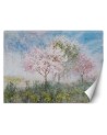 The most fashionable wall murals - Trees in the mist in a meadow watercolour | FEEBY