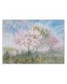 The most fashionable wall murals - Trees in the mist in a meadow watercolour | FEEBY