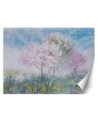 The most fashionable wall murals - Trees in the mist in a meadow watercolour | FEEBY
