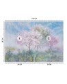 The most fashionable wall murals - Trees in the mist in a meadow watercolour | FEEBY