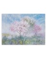 The most fashionable wall murals - Trees in the mist in a meadow watercolour | FEEBY