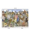 Children's wall mural - Colourful city | FEEBY