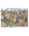 Children's wall mural - Colourful city | FEEBY