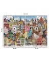 Children's wall mural - Colourful city | FEEBY