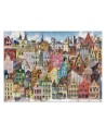 Children's wall mural - Colourful city | FEEBY