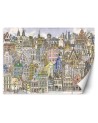 Children's wall mural - Colourful city | FEEBY