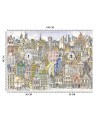 Children's wall mural - Colourful city | FEEBY