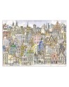 Children's wall mural - Colourful city | FEEBY