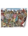 Children's Wallpaper - Colourful city | FEEBY
