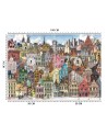 Children's Wallpaper - Colourful city | FEEBY