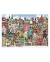 Children's Wallpaper - Colourful city | FEEBY