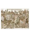 Children's room Wallpaper - Retro city | FEEBY