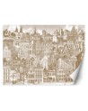 Children's room Wallpaper - Cheerful vintage city | FEEBY