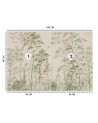 Stylish Wallpaper - Nature trees grey green | FEEBY