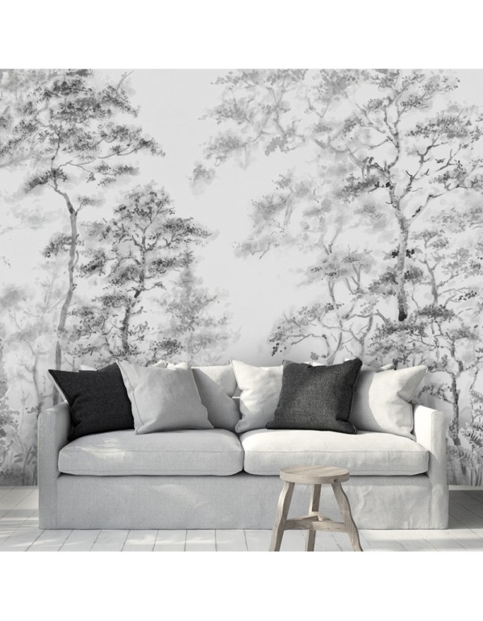 Modern Wallpapers - Trees nature grey | FEEBY