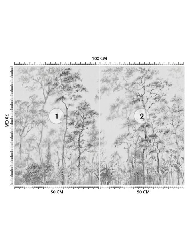 Modern Wallpapers - Trees nature grey | FEEBY