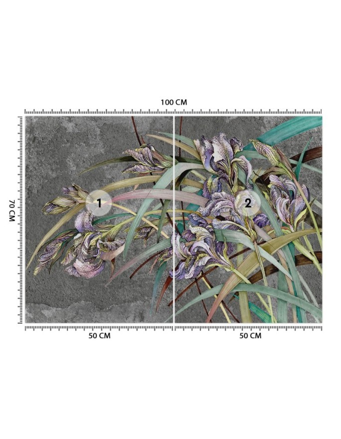 Original Wallpapers - Irises flowers in the wind | FEEBY