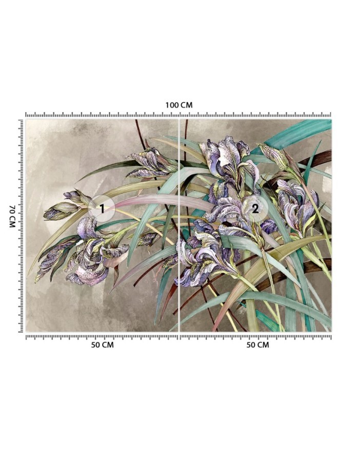 Original Wallpapers - Irises flowers in the wind | FEEBY