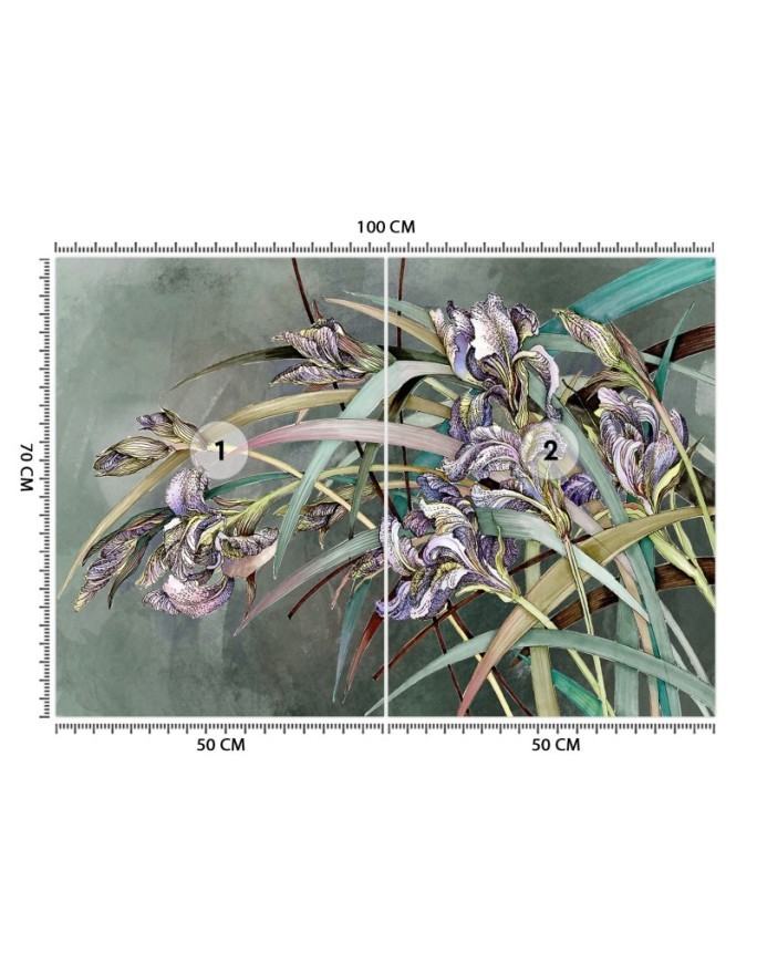 Original Wallpapers - Irises flowers in the wind | FEEBY