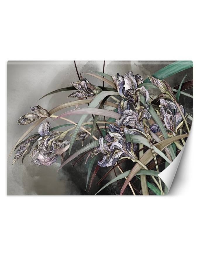 Original Wallpapers - Irises flowers in the wind | FEEBY