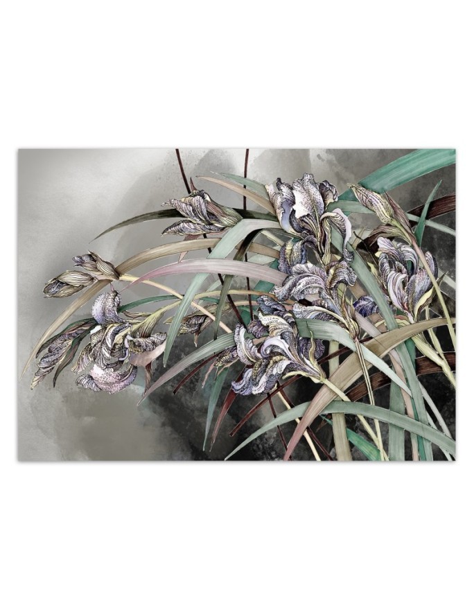 Original Wallpapers - Irises flowers in the wind | FEEBY