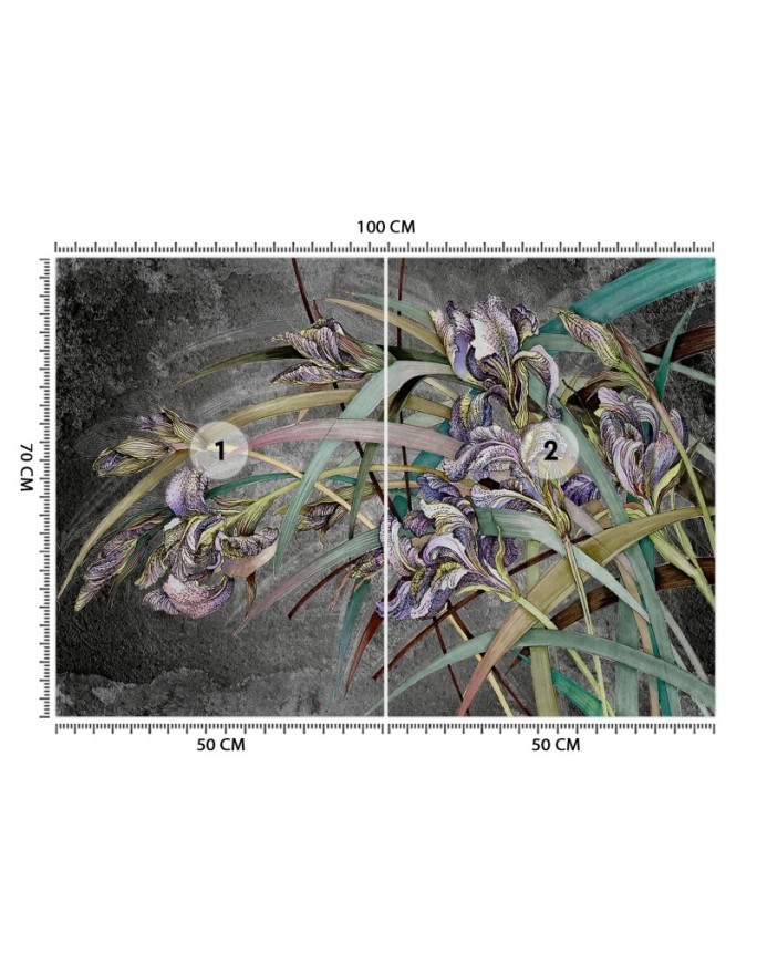 Original Wallpapers - Irises flowers in the wind | FEEBY