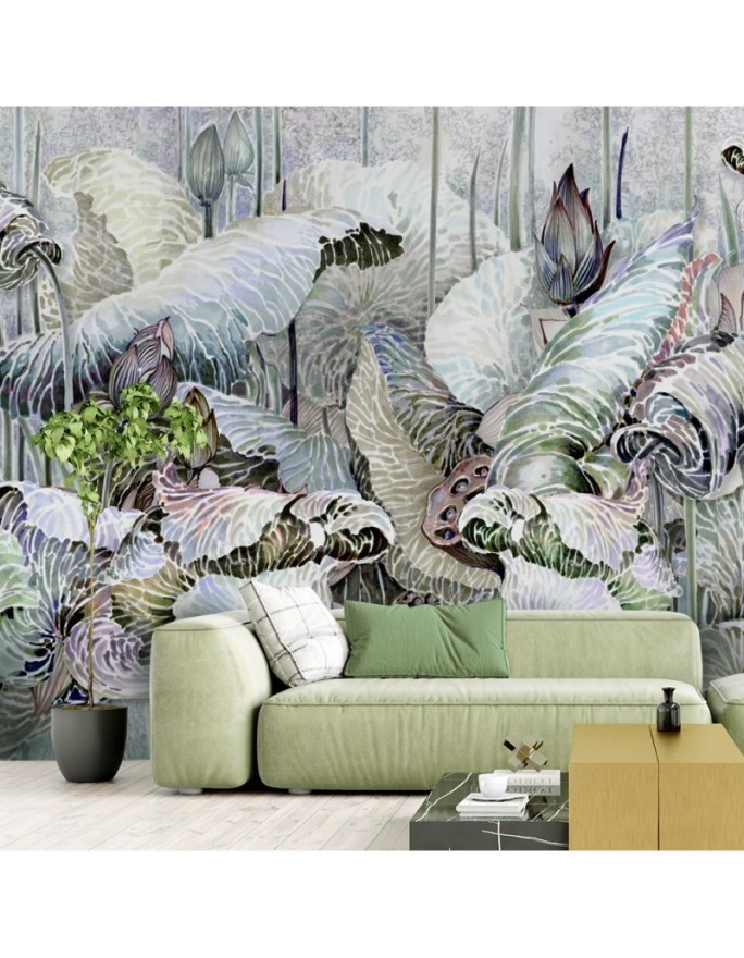 Exclusive Wallpapers - Lotus flowers abstract | FEEBY