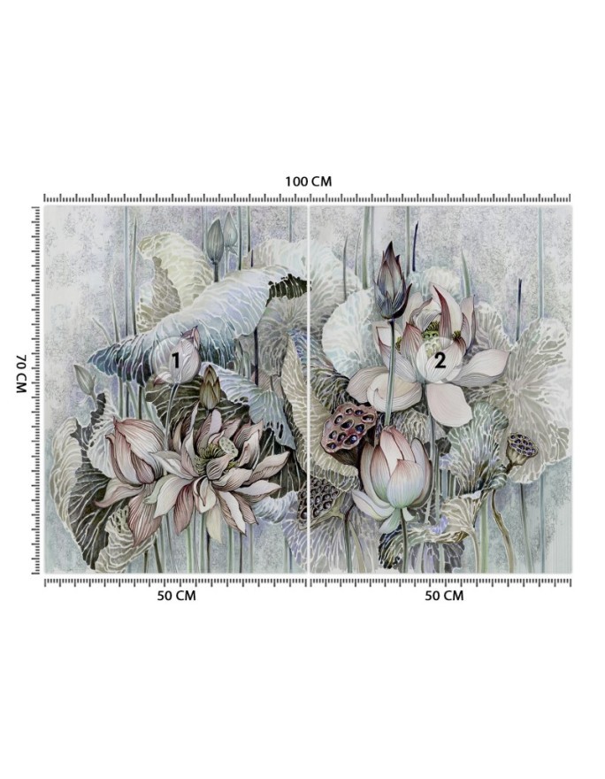 Exclusive Wallpapers - Lotus flowers abstract | FEEBY