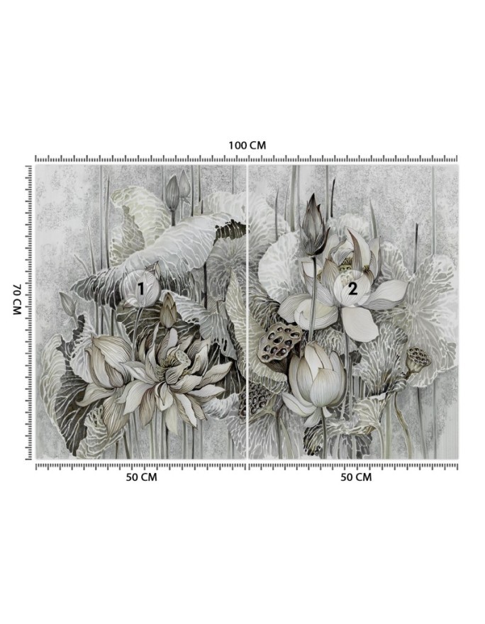 Exclusive Wallpapers - Lotus flowers abstract | FEEBY