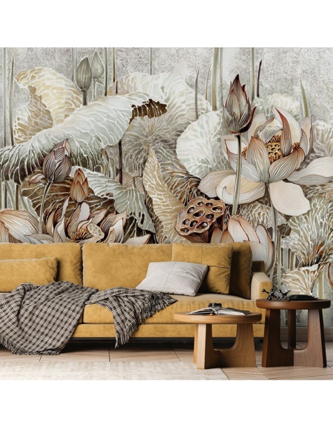 Exclusive Wallpapers - Lotus flowers abstract | FEEBY