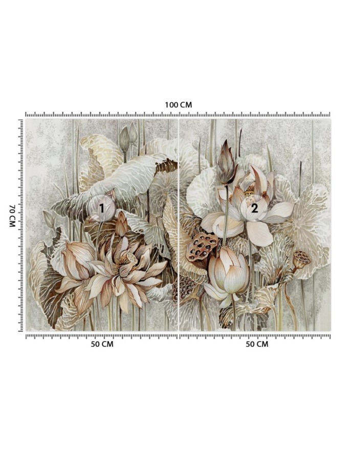 Exclusive Wallpapers - Lotus flowers abstract | FEEBY