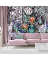 Wallpapers for the living room - Egyptian hieroglyphs and scarab | FEEBY