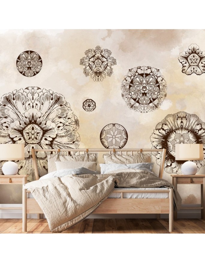 Original Wallpapers - Geometric flower shapes | FEEBY