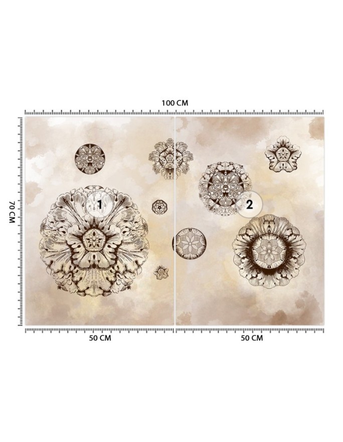 Original Wallpapers - Geometric flower shapes | FEEBY