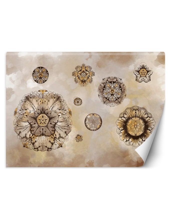 Original wall murals - Shapes geometric flowers | FEEBY