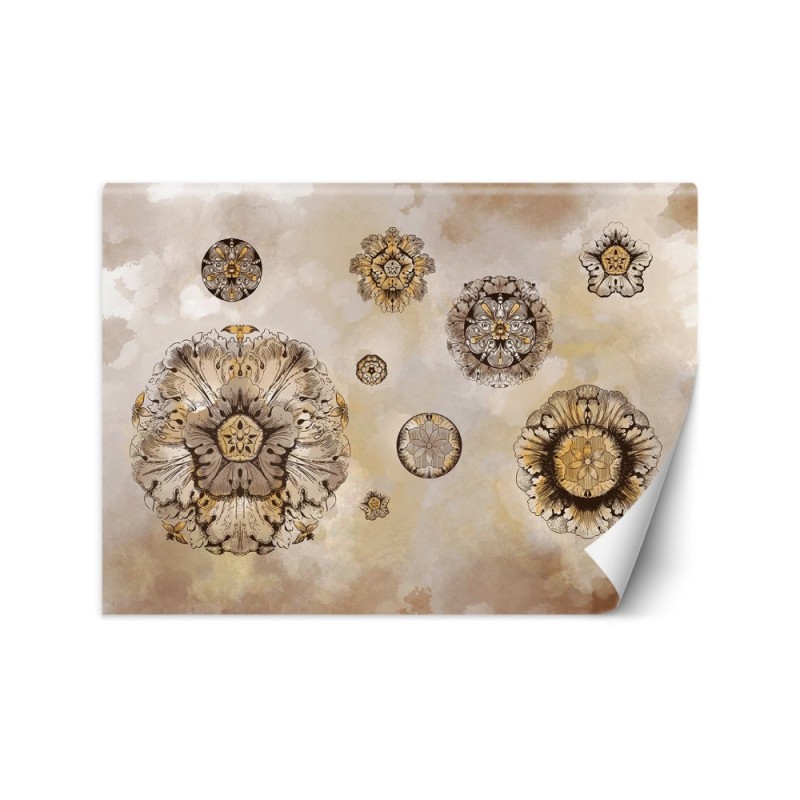 Original wall murals - Shapes geometric flowers | FEEBY