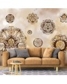 Original wall murals - Shapes geometric flowers | FEEBY