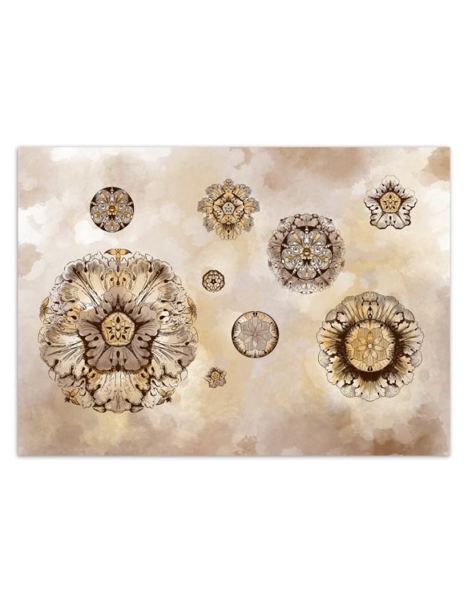 Original wall murals - Shapes geometric flowers | FEEBY