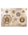 Original wall murals - Shapes geometric flowers | FEEBY