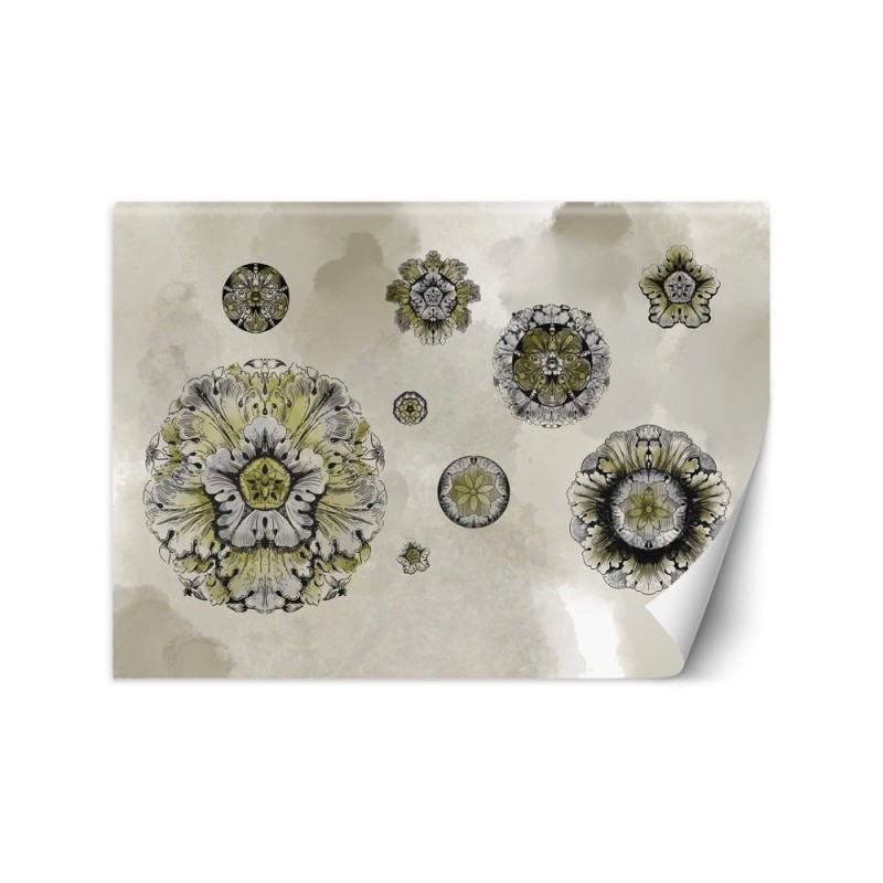 Original wall murals - Shapes geometric flowers | FEEBY