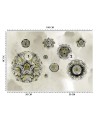 Original wall murals - Shapes geometric flowers | FEEBY