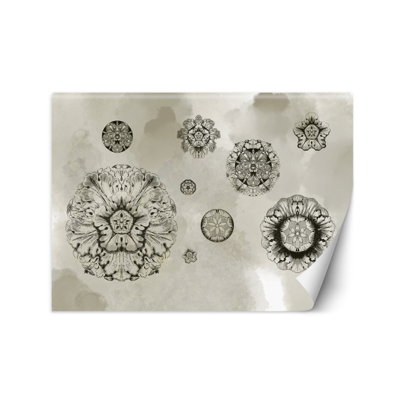 Original wall murals - Shapes geometric flowers | FEEBY