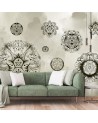 Original wall murals - Shapes geometric flowers | FEEBY