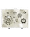 Original wall murals - Shapes geometric flowers | FEEBY