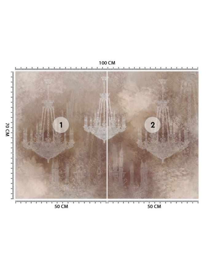 Exclusive wall murals - Chandelier lamp | FEEBY